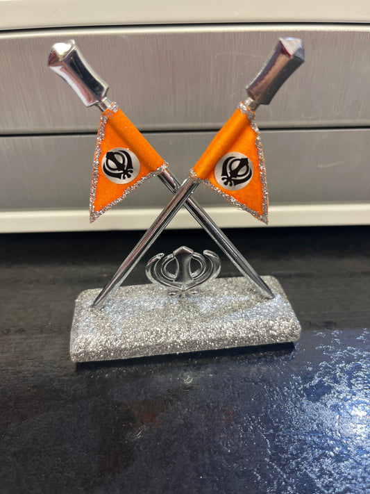 Car/Truck/Office Dashboard Accessories- (Khanda Flag ) II Religious item