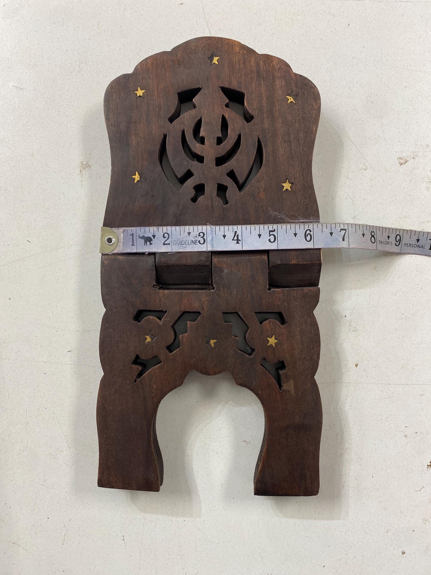 Wooden Hand Carved Holy Book Stand, Rehal Wooden Handcrafted Holy Book Stand, Sanchi Sahib