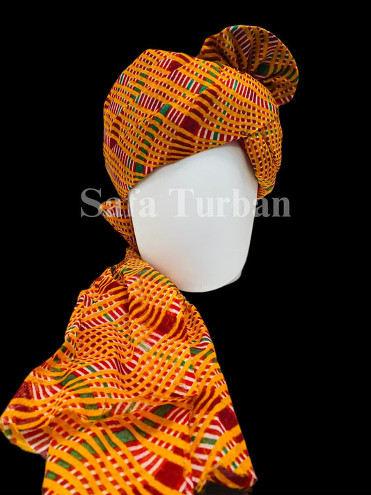 Indian Wedding- Printed Safa for Baraati/Family Members, Safa Turban/Pagdi/Premade Turban Headwrap for dulha/baraati