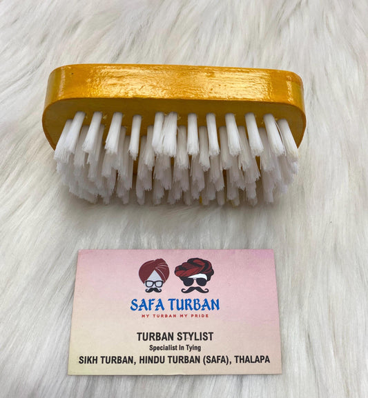 Wood Brush-Wood Colour (carmel) II For Beard| Non-static | Eco-Friendly