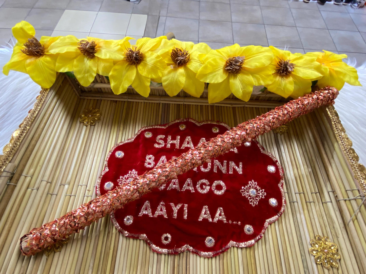 Indian Wedding Accessories-  Chajj/Chaaz for Jaggo Function (Bride/Groom family)
