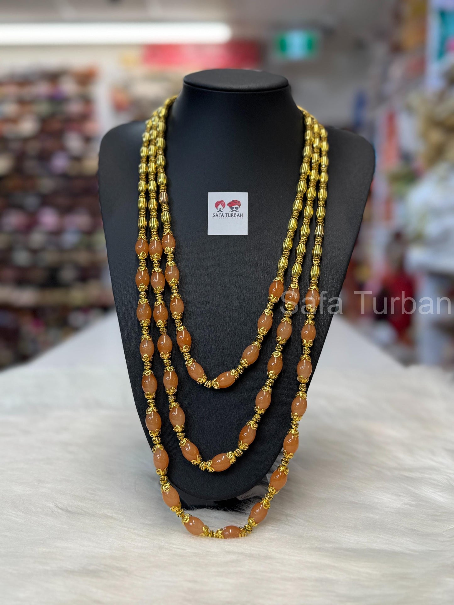 Indian Wedding- Pearl Stone & Studded Necklace for Men/Groom/Dullah for Wedding