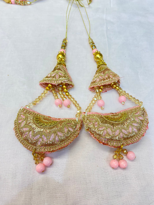 Fashion Handmade Latkan, Stylish Heavy Long for Lehenga, Chunni Border, Hanging Latkan for Lehenga, Handmade Pillow Shaped latkan