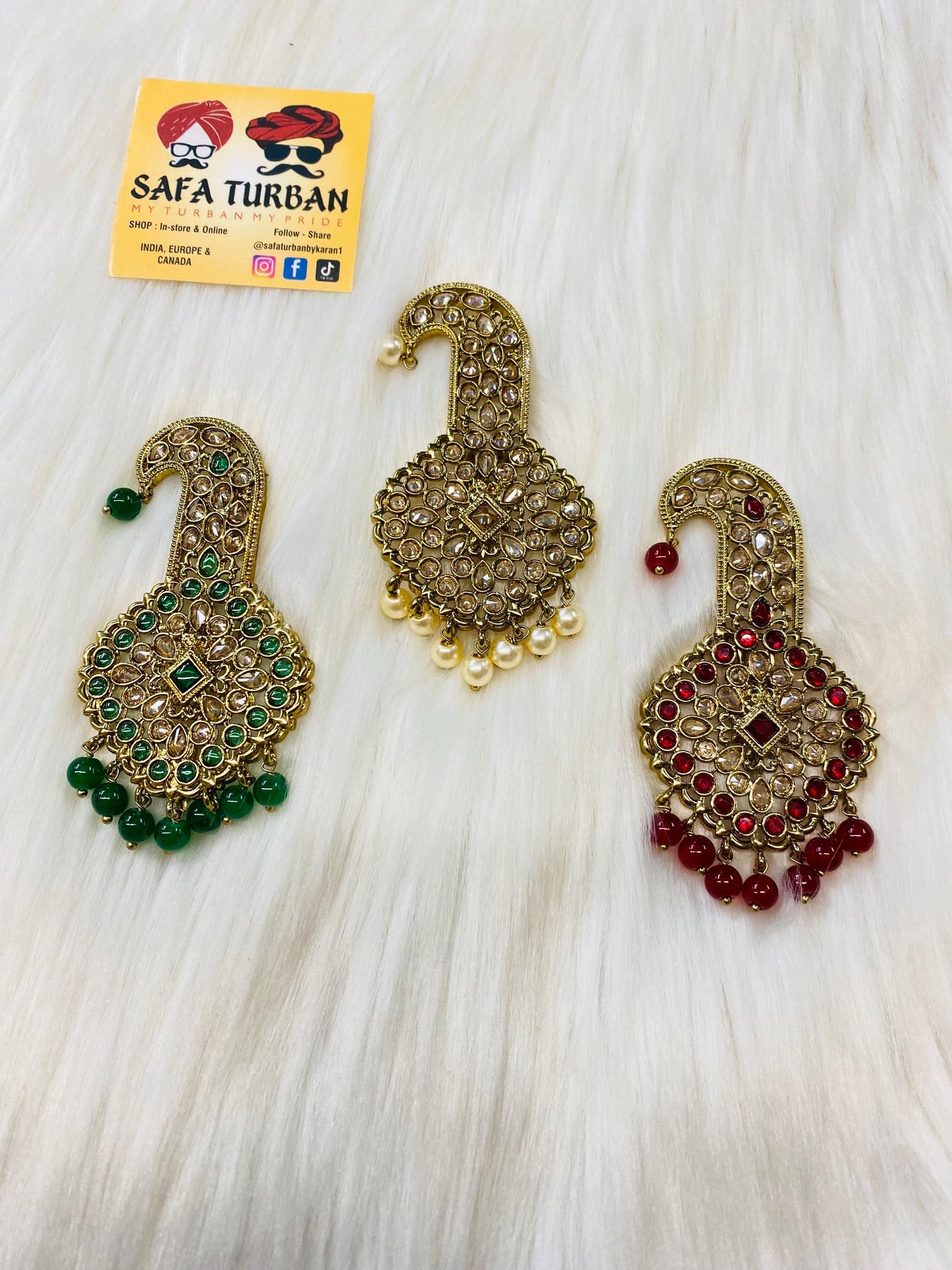 Indian Groom Wedding Accessories-  Kalangi/Kalgi for Men's Safa/Groom Pagdi
