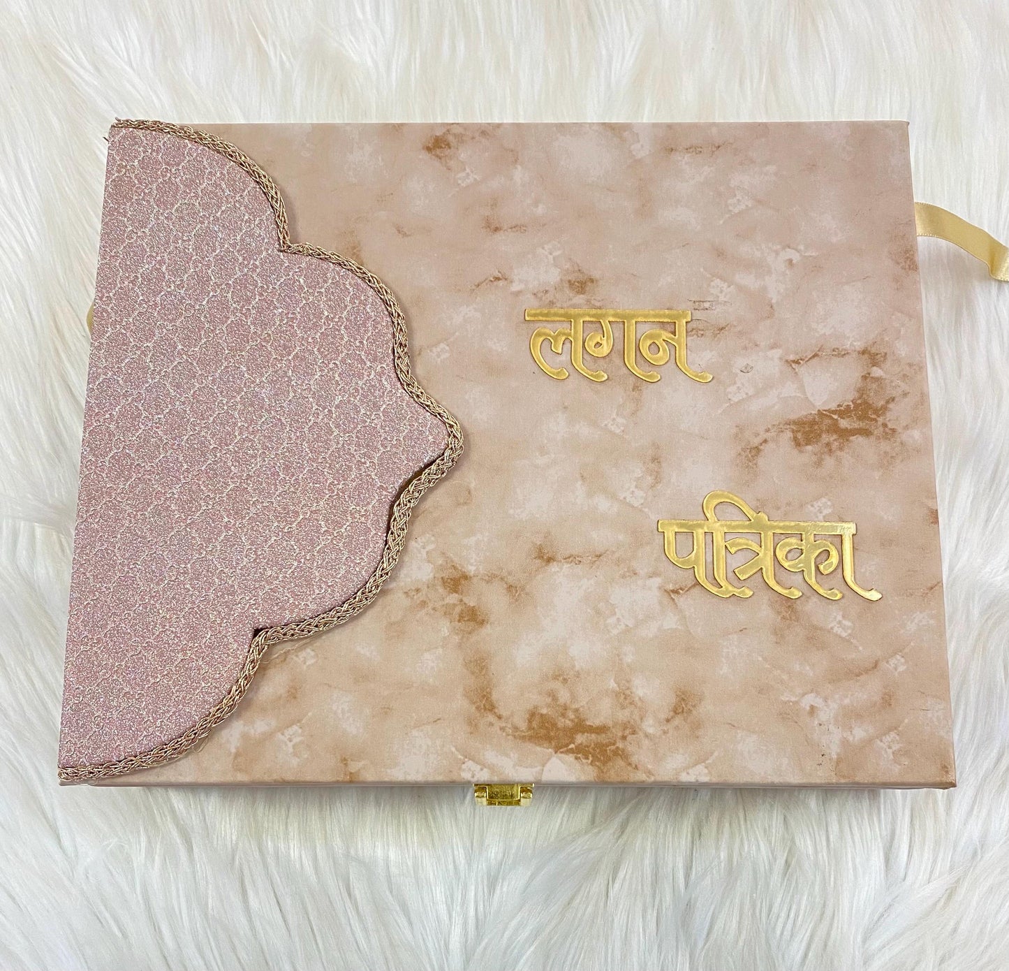 Wedding Invitation- Designer Musical Lagan Patrika/Peeli Chitthi/Shahi Chitthi for Marriage Invitation and Sagan in Hindi (Set of 1)