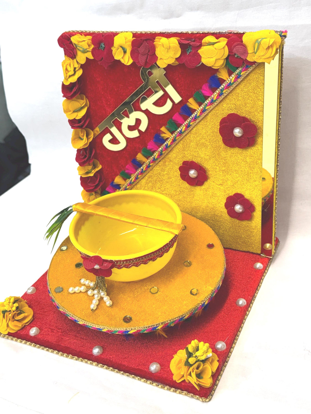 Wedding Accessories- Bride/Groom Mayian/ Haldi/ Maiyan/ Vatna Ceremony- Plate and Bowl