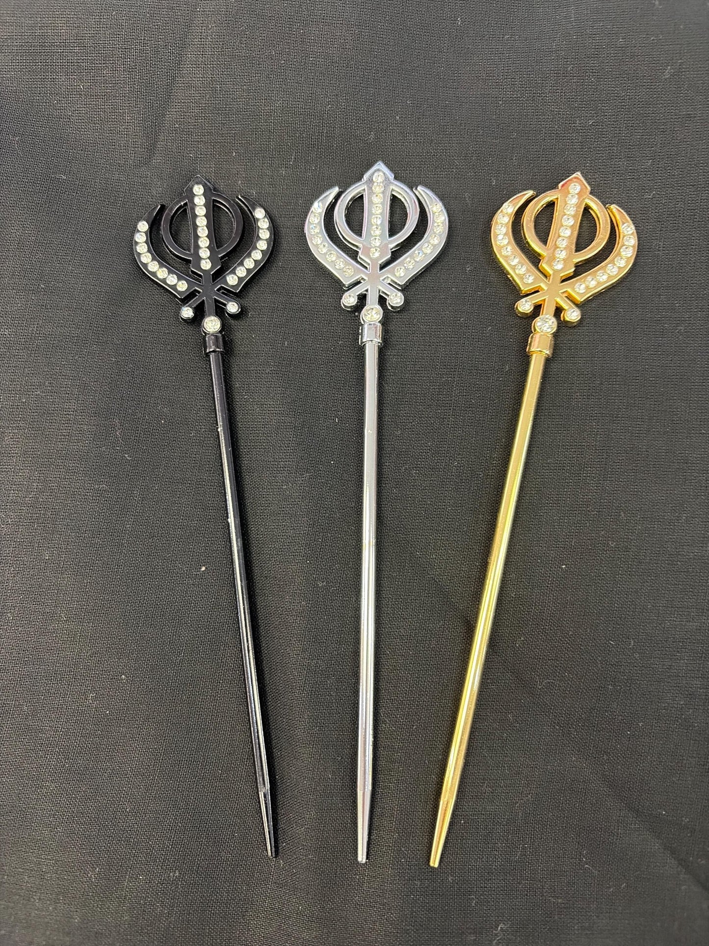 Khanda Sikh Baaj/Salai and Pagg Pin for Turban/Patka/Dumala