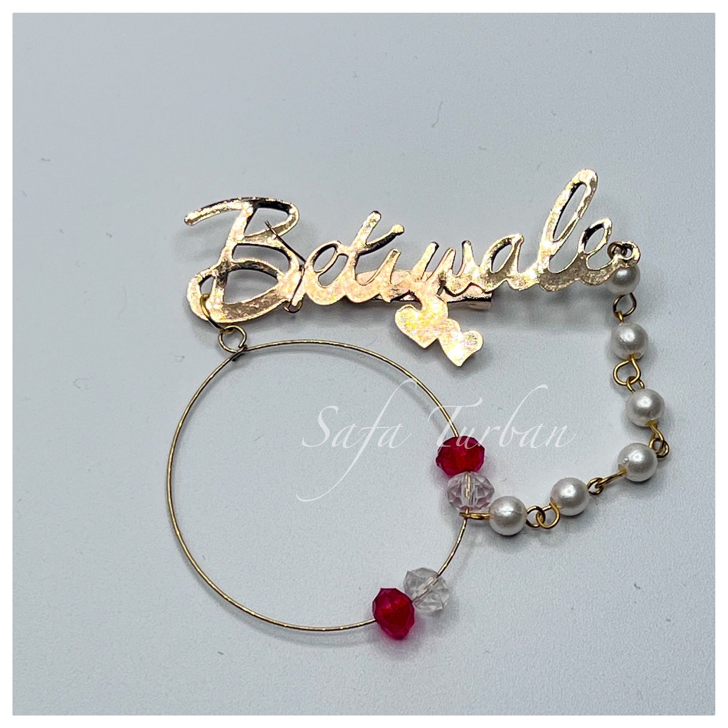 Indian Wedding Accessories- Betiwale Gold Plated Brooch/Brooch Pin Pack for Men & Women