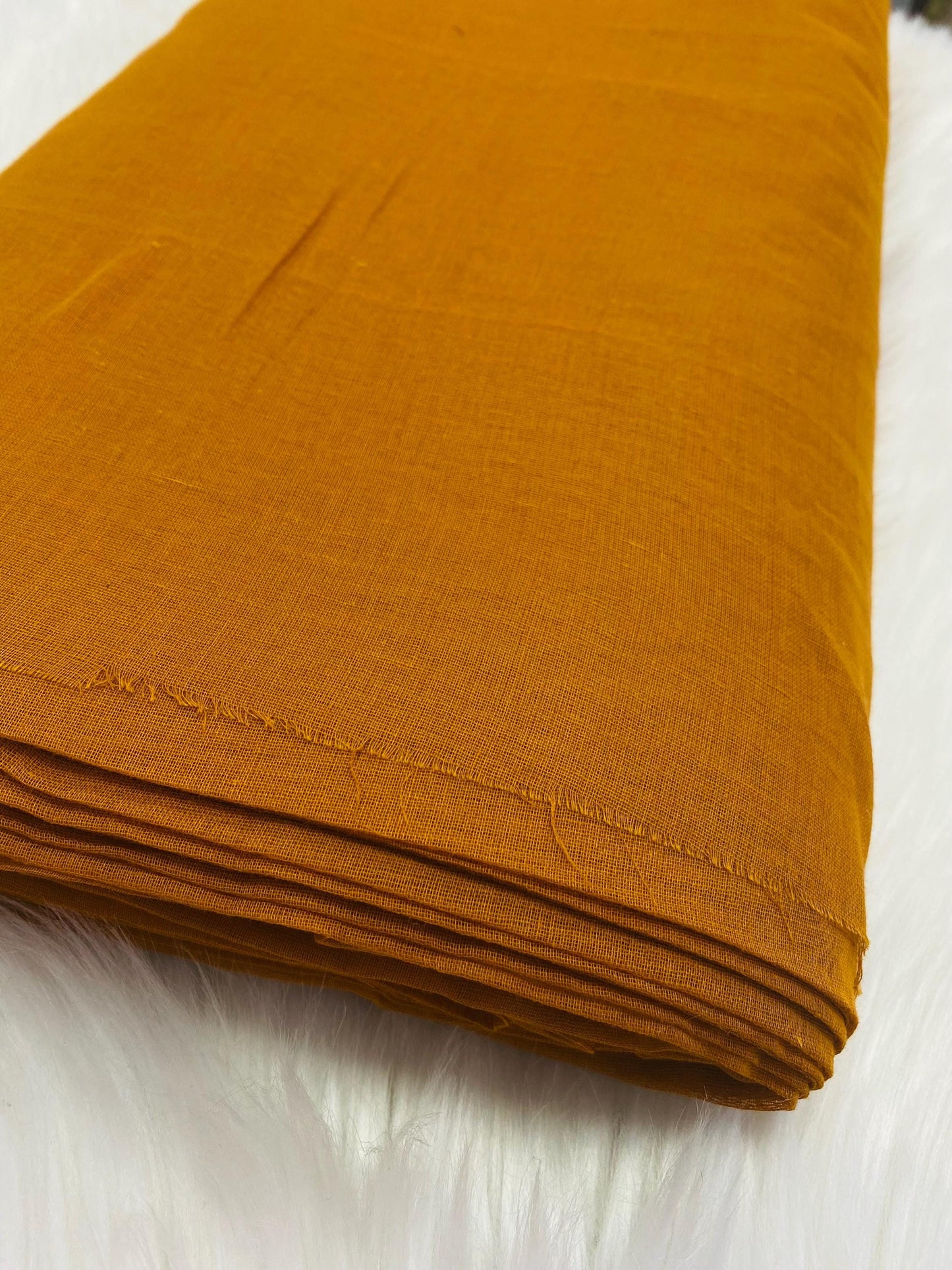 Sikh Turban/Dumalla Fabric F74 (MAL MAL)/ Turban Fabric/ Dumaala Fabric (Dark Mustard)