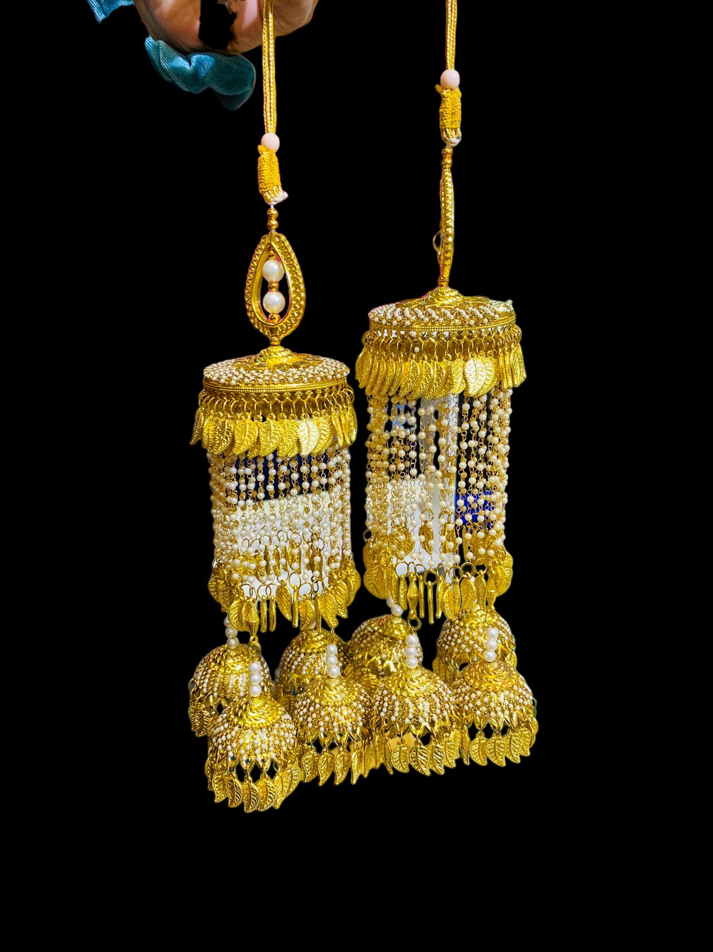 Beautiful Bridal Kaleera Traditional Big Size Kaliras for Bride & Women Hand Hanging Kalera(sold as pair)