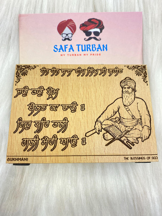 Wood Car/Truck/Office Dashboard/TableTop Display Accessories/Religious/Sikh item