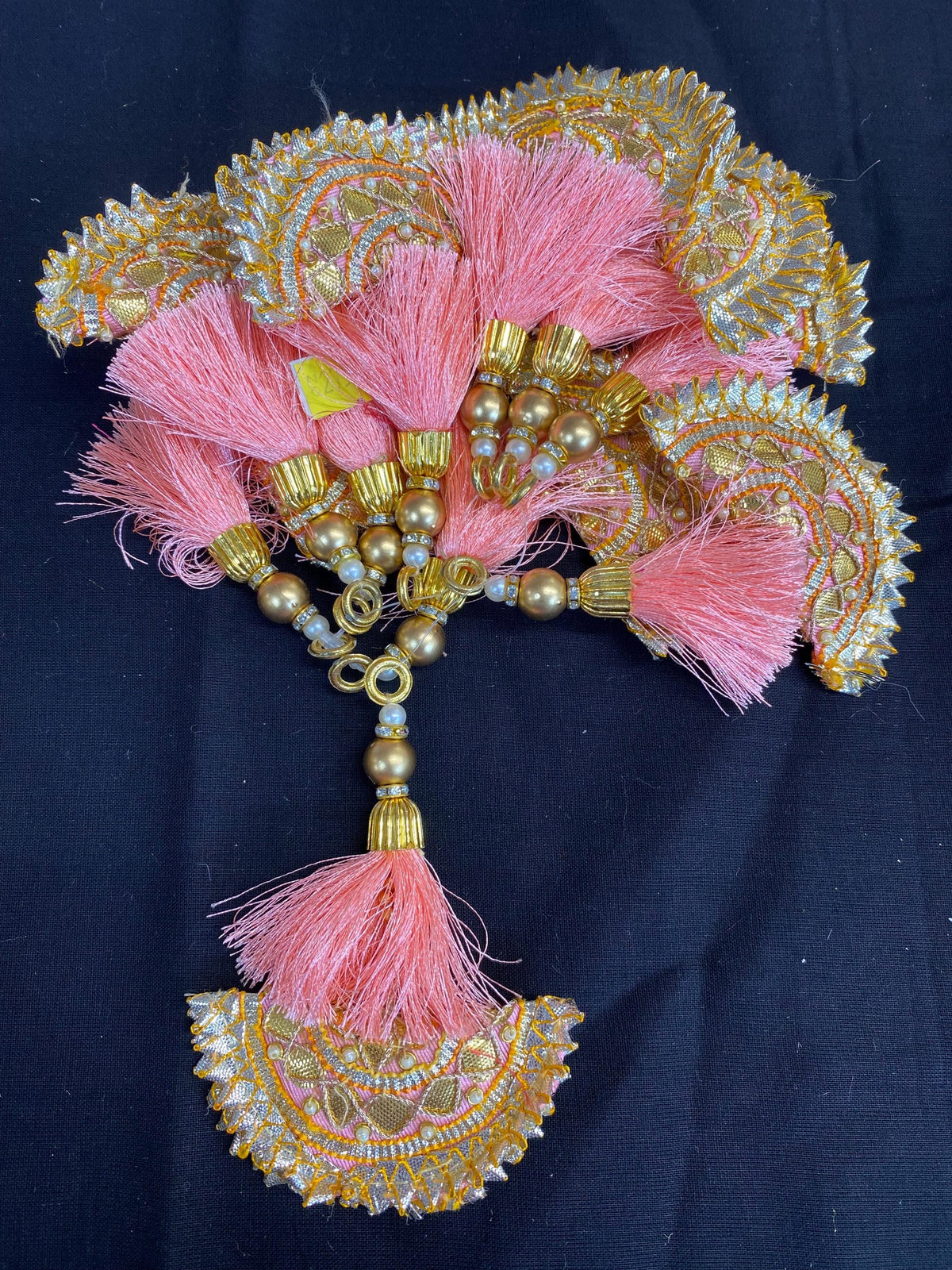 Fashion Handmade Latkan, Stylish Heavy Long for Lehenga, Chunni Border, Hanging Latkan for Lehenga, Handmade Pillow Shaped latkan