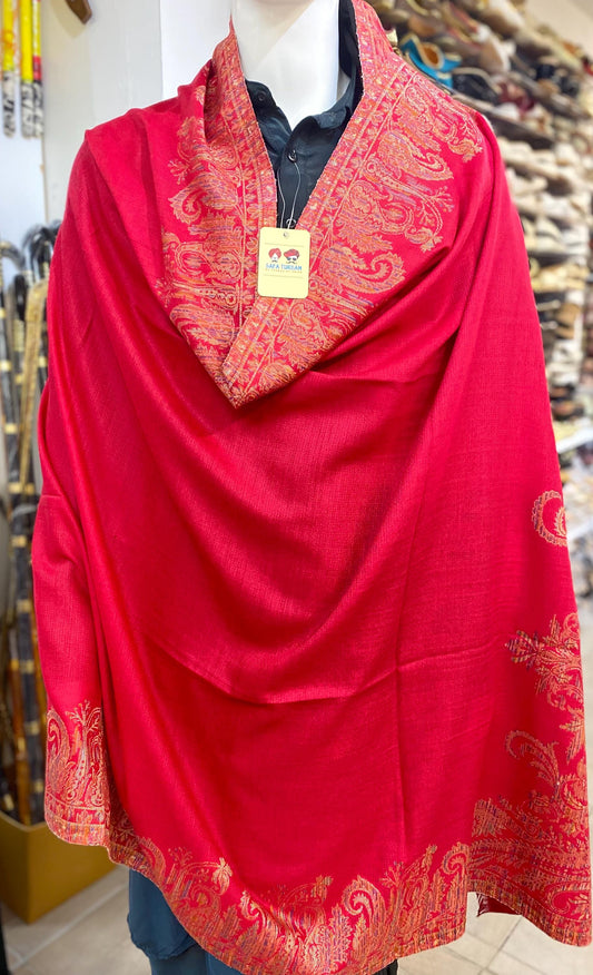 Unisex Pashmina Shawl/ Pashmina Stole Dupatta, Multicolour woolen Shawl