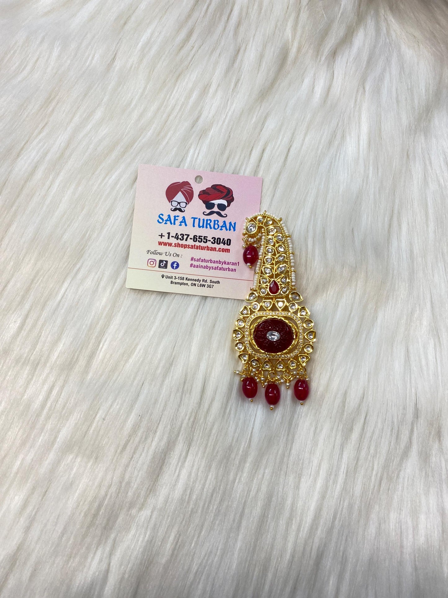Indian Groom Wedding Accessories-  Kalangi/Kalgi for Men's Safa/Groom Pagdi