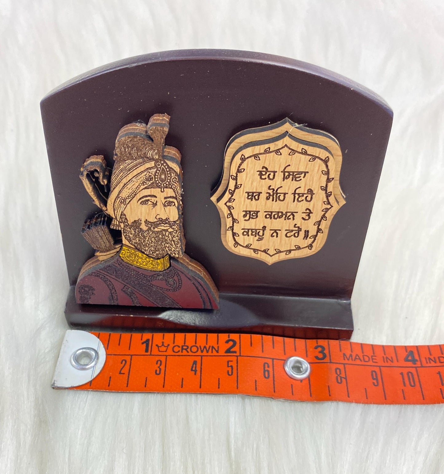 Wood Car/Truck/Office Dashboard/TableTop Display Accessories/Religious/Sikh item
