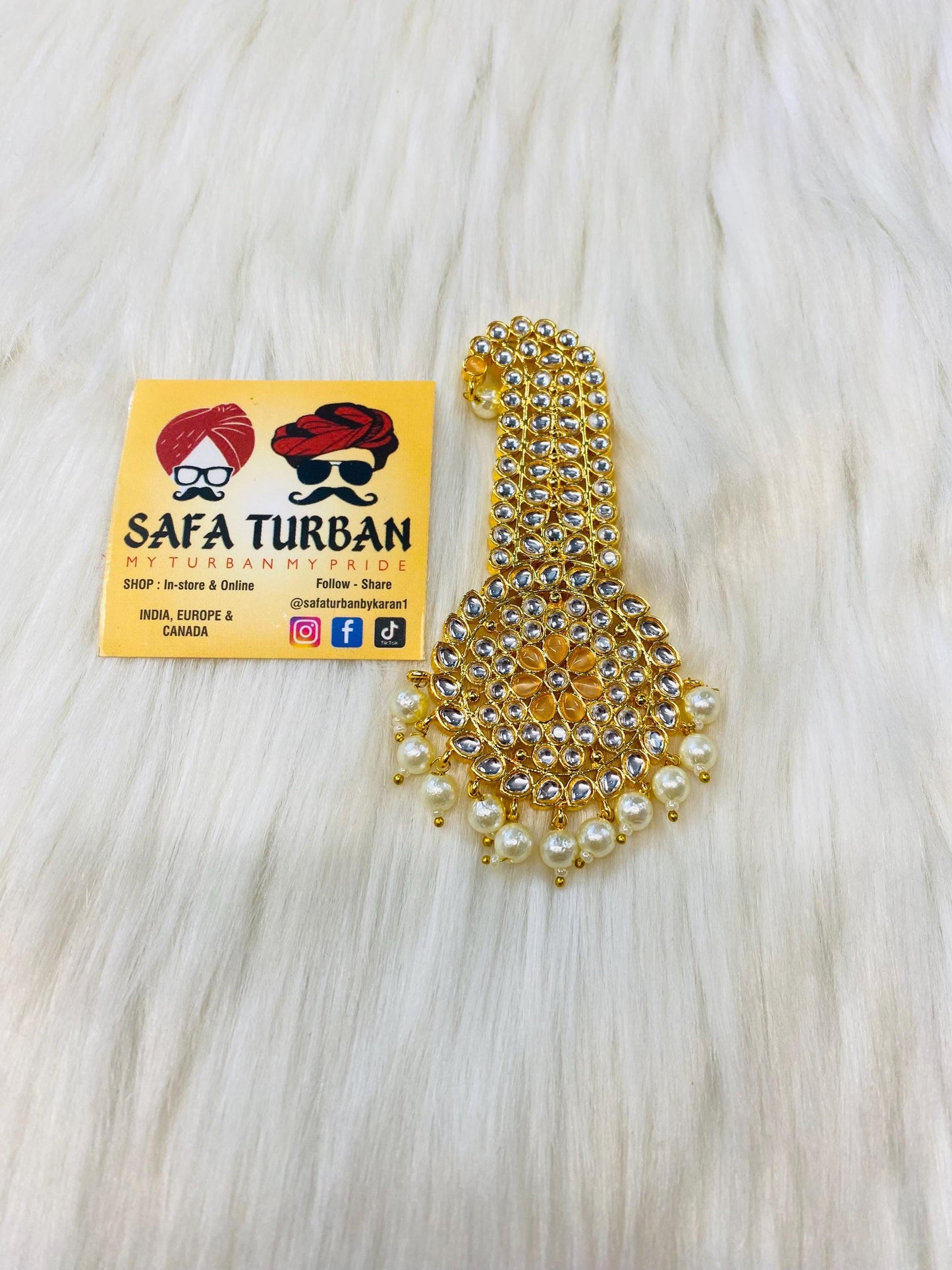 Indian Groom Wedding Accessories-  Kalangi/Kalgi for Men's Safa/Groom Pagdi