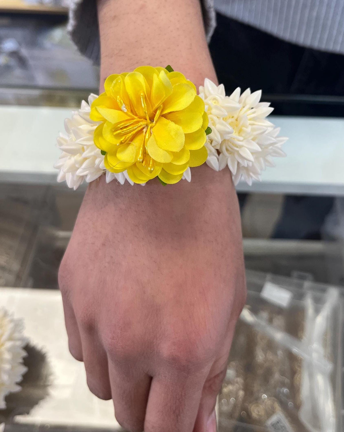 Artificial Flower Band Fragrant Gajra II Indian,Pakistani Wedding II Hair Accessories, Hair Gajra, Floral Jewelry (Pack of 2)
