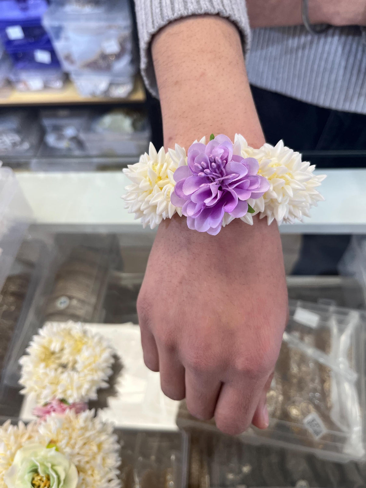 Artificial Flower Band Fragrant Gajra II Indian,Pakistani Wedding II Hair Accessories, Hair Gajra, Floral Jewelry (Pack of 2)