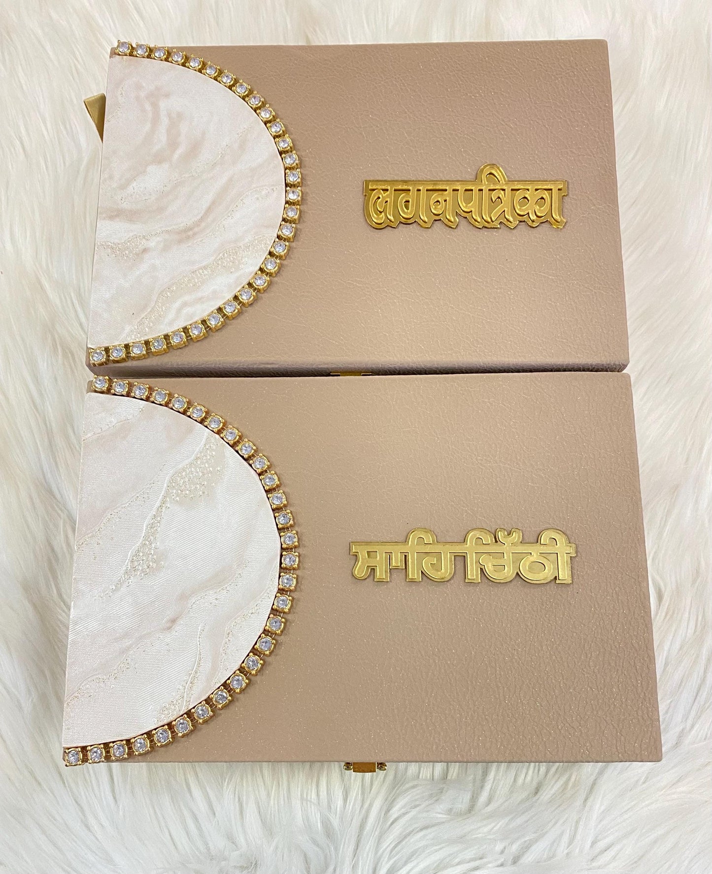 Wedding Invitation- Designer Musical Lagan Patrika/Shahi Chitthi for Marriage Invitation and Sagan in Hindi and Punjabi (Set of 1)