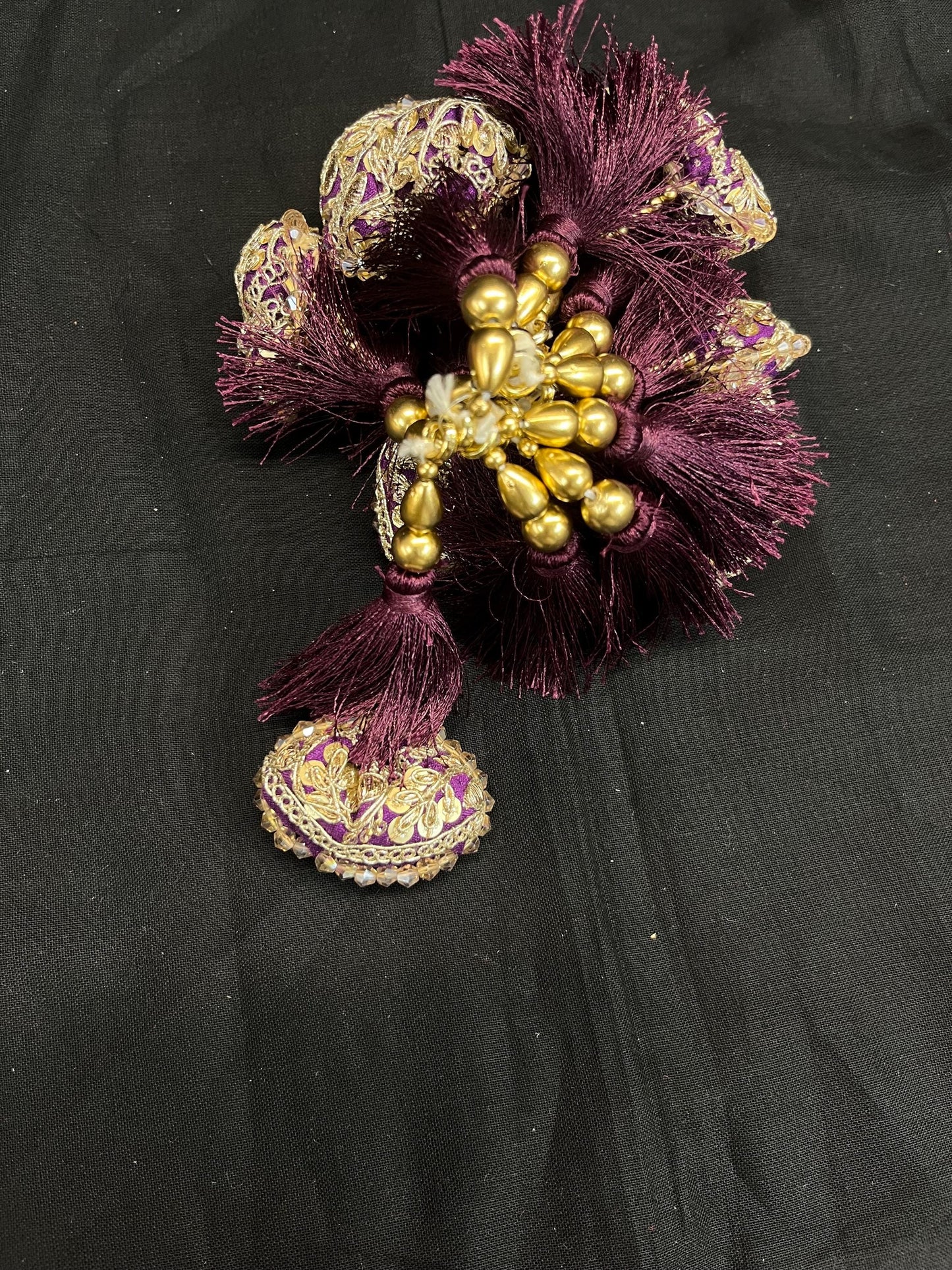 Fashion Handmade Latkan, Stylish Heavy Long for Lehenga, Chunni Border, Hanging Latkan for Lehenga, Handmade Pillow Shaped latkan