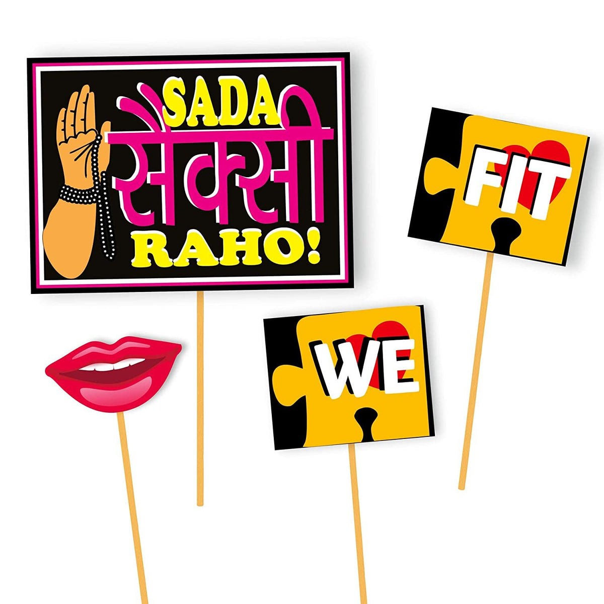 Wedding/Party Props for Photo Booth/ Mehandi Props/ Sangeet Props