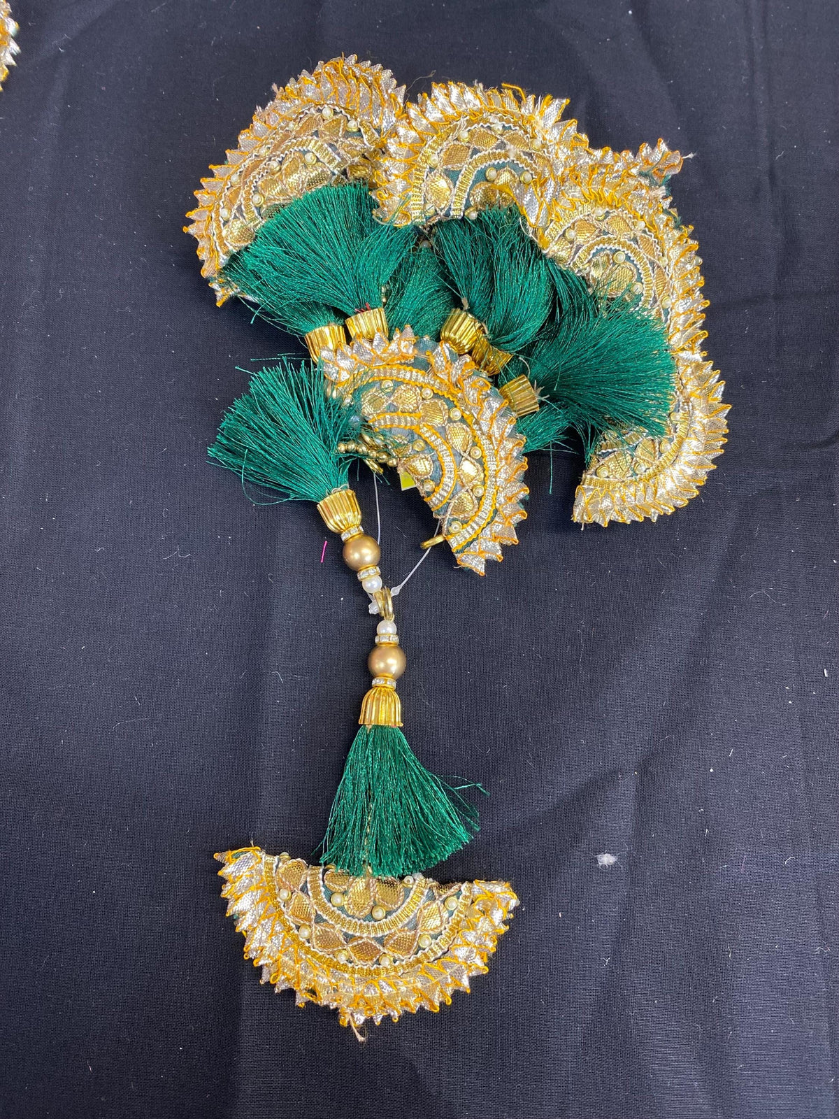 Fashion Handmade Latkan, Stylish Heavy Long for Lehenga, Chunni Border, Hanging Latkan for Lehenga, Handmade Pillow Shaped latkan