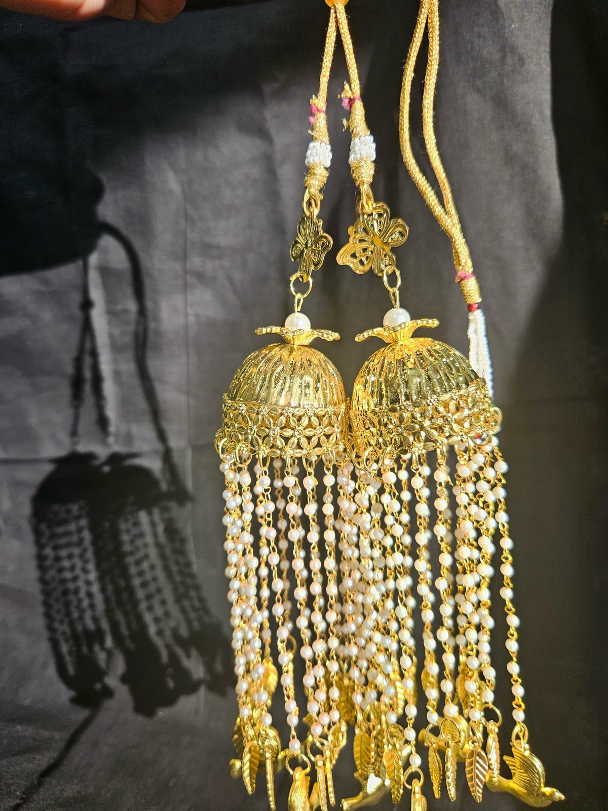 Beautiful Bridal Kaleera Traditional Embossed big size Kaliras for Bride & Women Hand Hanging Kalera(sold as pair)
