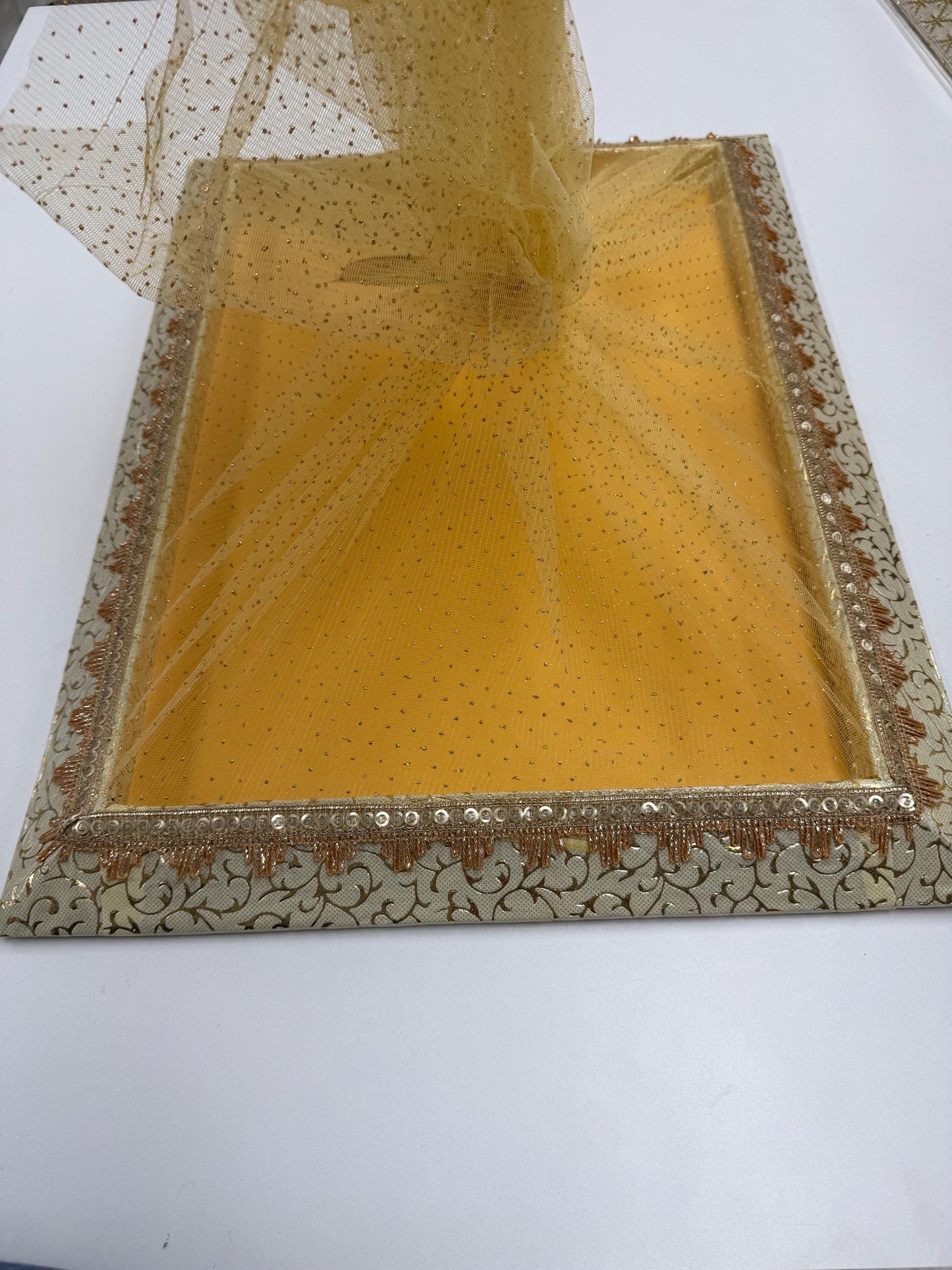 Decorative Wedding Tray/Trousseau Tray/Gifting Tray/Packing Tray /Set of 2