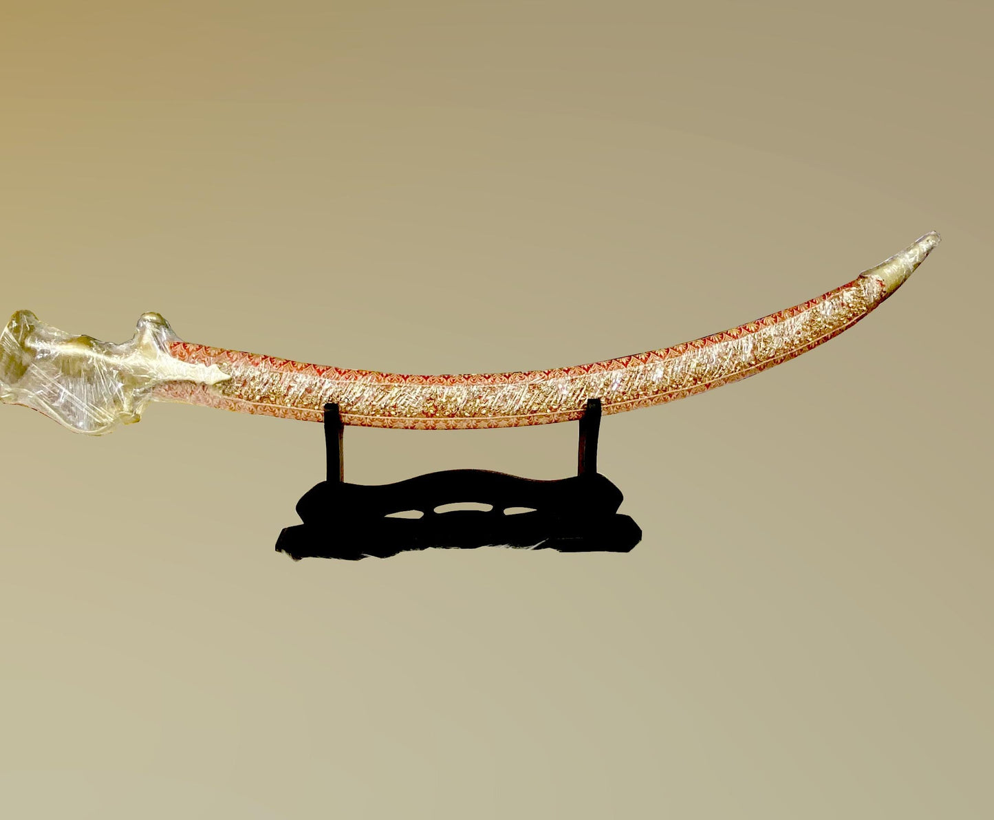 Indian Wedding Decorative Sword/Kirpan- Red and Gold  Colour Sword with Golden handle/For wedding purpose/Indian Rajput Wedding Sword