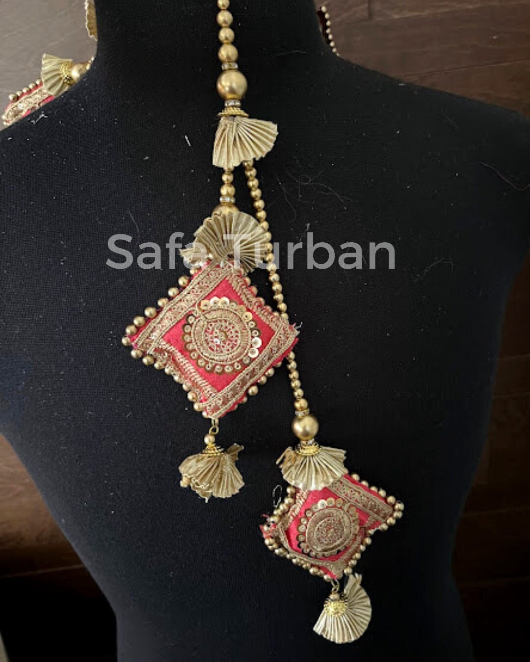 Handmade Latkan, Stylish Heavy Long for Lehenga, Chunni Border, Hanging Latkan for Lehenga, Handmade Pillow Shaped latkan