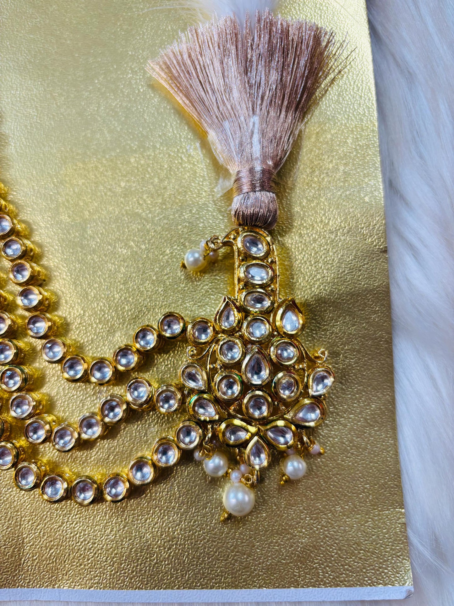 Indian Groom Wedding Accessories-  Kalangi/Kalgi with one side string for Men's Safa/Groom Pagdi