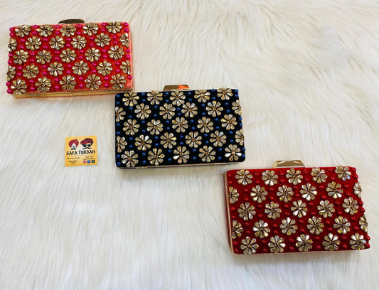 Beautiful Velvet Handwork bling box clutch, clutch, wedding purse, embroidery purse, clutches, detachable chain sling strap