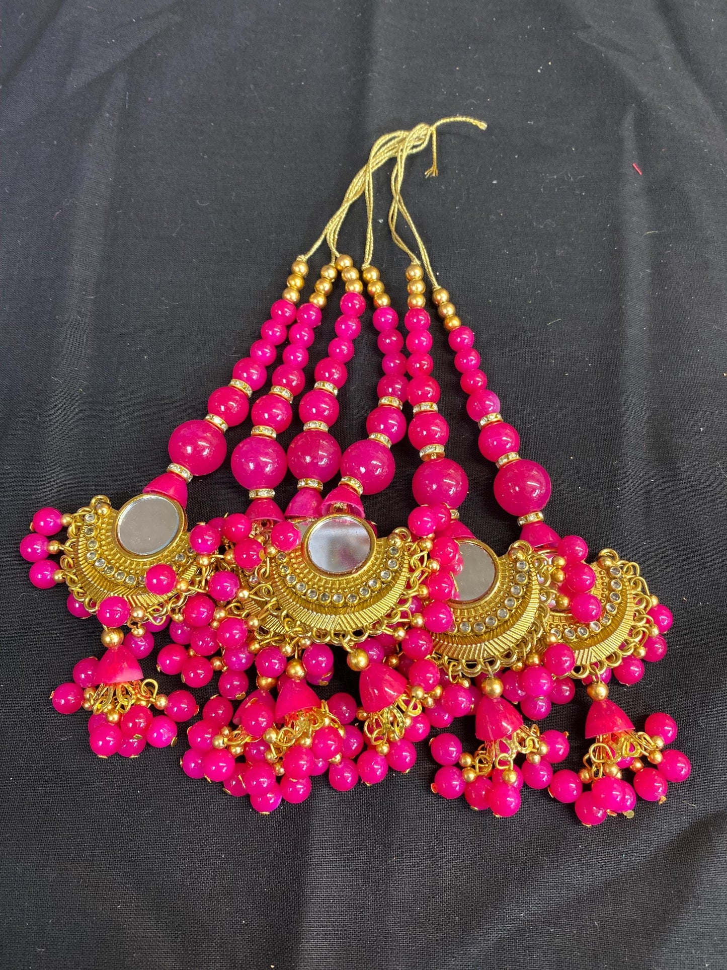 Fashion Handmade Latkan, Stylish Heavy Long for Lehenga, Chunni Border, Hanging Latkan for Lehenga, Handmade Pillow Shaped latkan