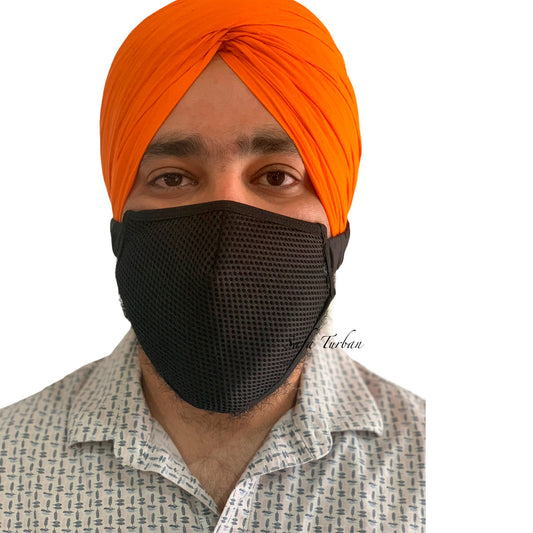 Sikh Turban Mask/ Mask for Turban/Mask for Beard/Turban Mask with velcro