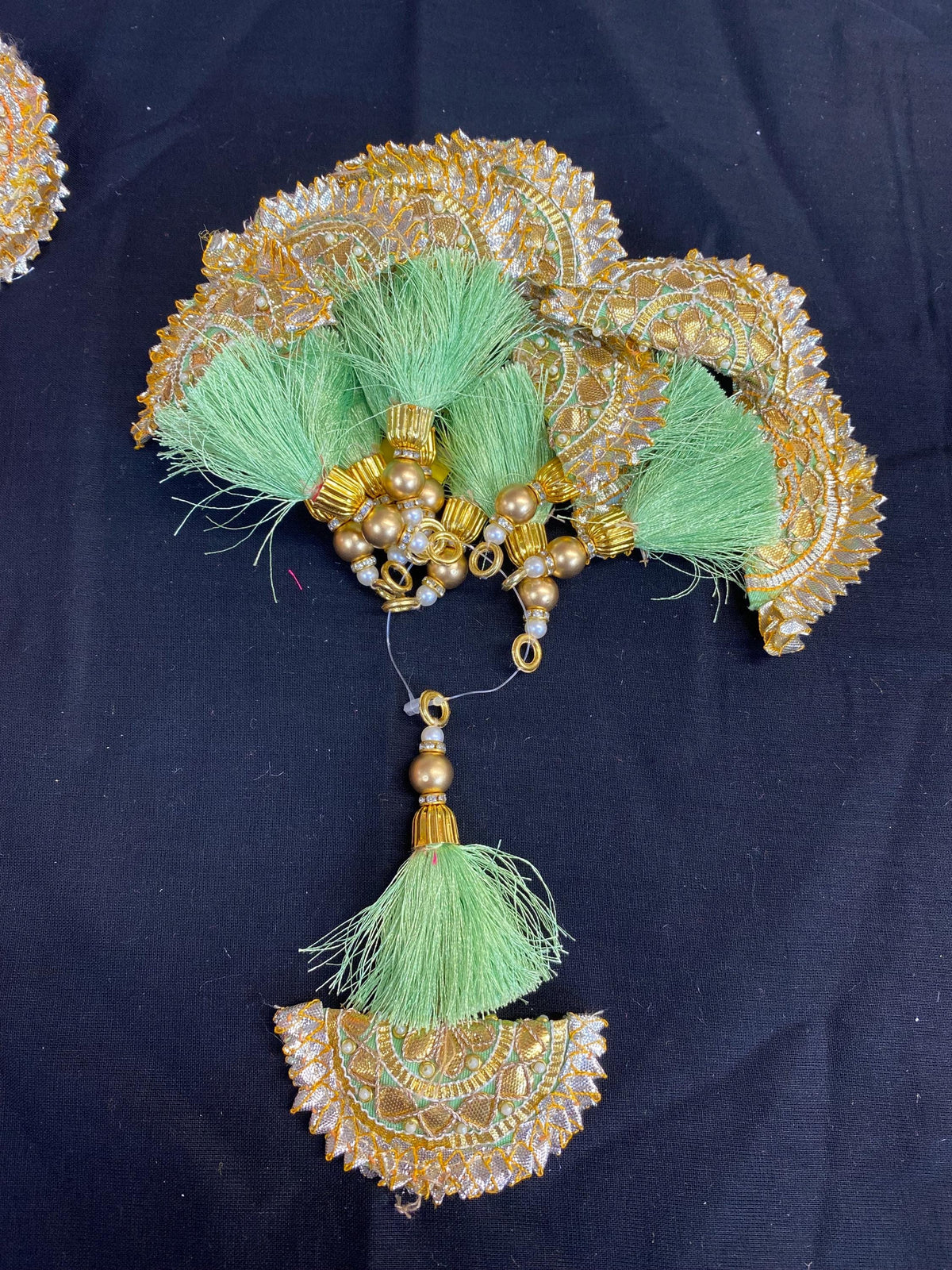 Fashion Handmade Latkan, Stylish Heavy Long for Lehenga, Chunni Border, Hanging Latkan for Lehenga, Handmade Pillow Shaped latkan