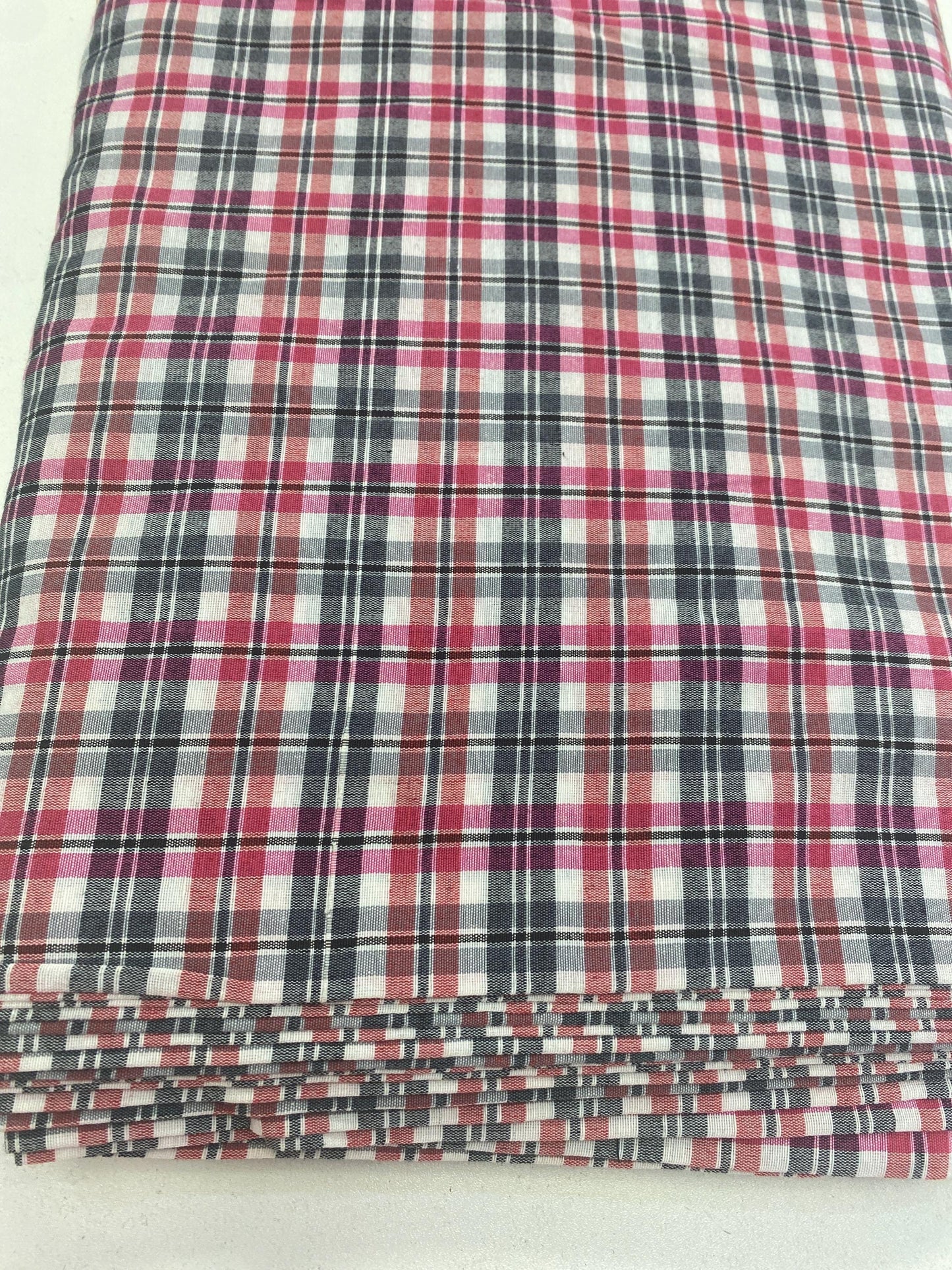 Unstitched Multi Colour Check Parna (Check Parna)