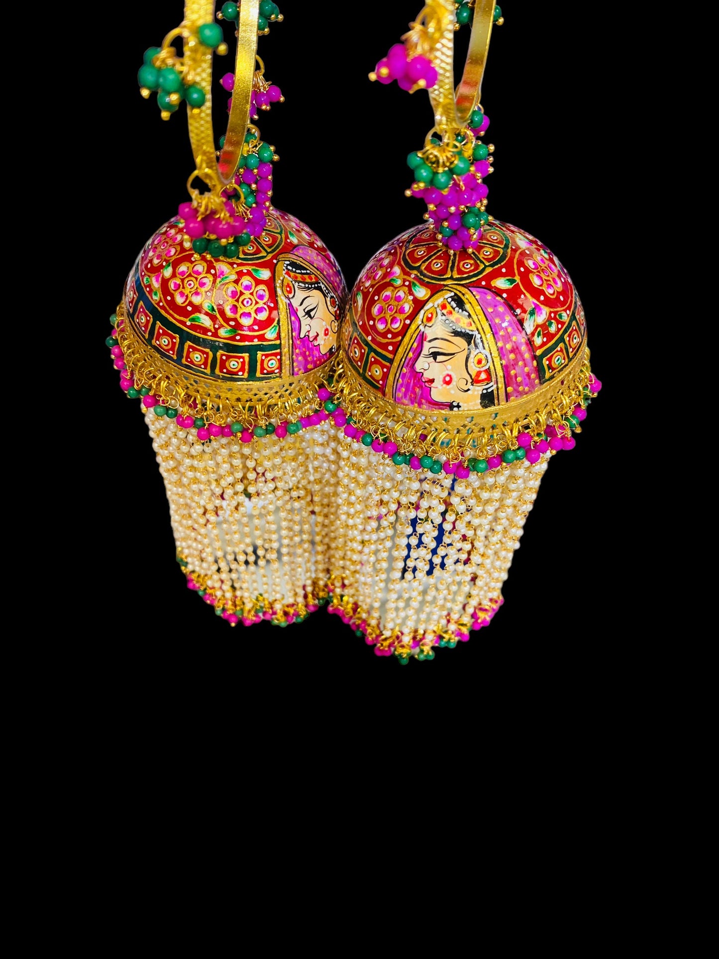 Beautiful Bridal Kaleera Traditional Big Size Kaliras for Bride & Women Hand Hanging Kalera(sold as pair)