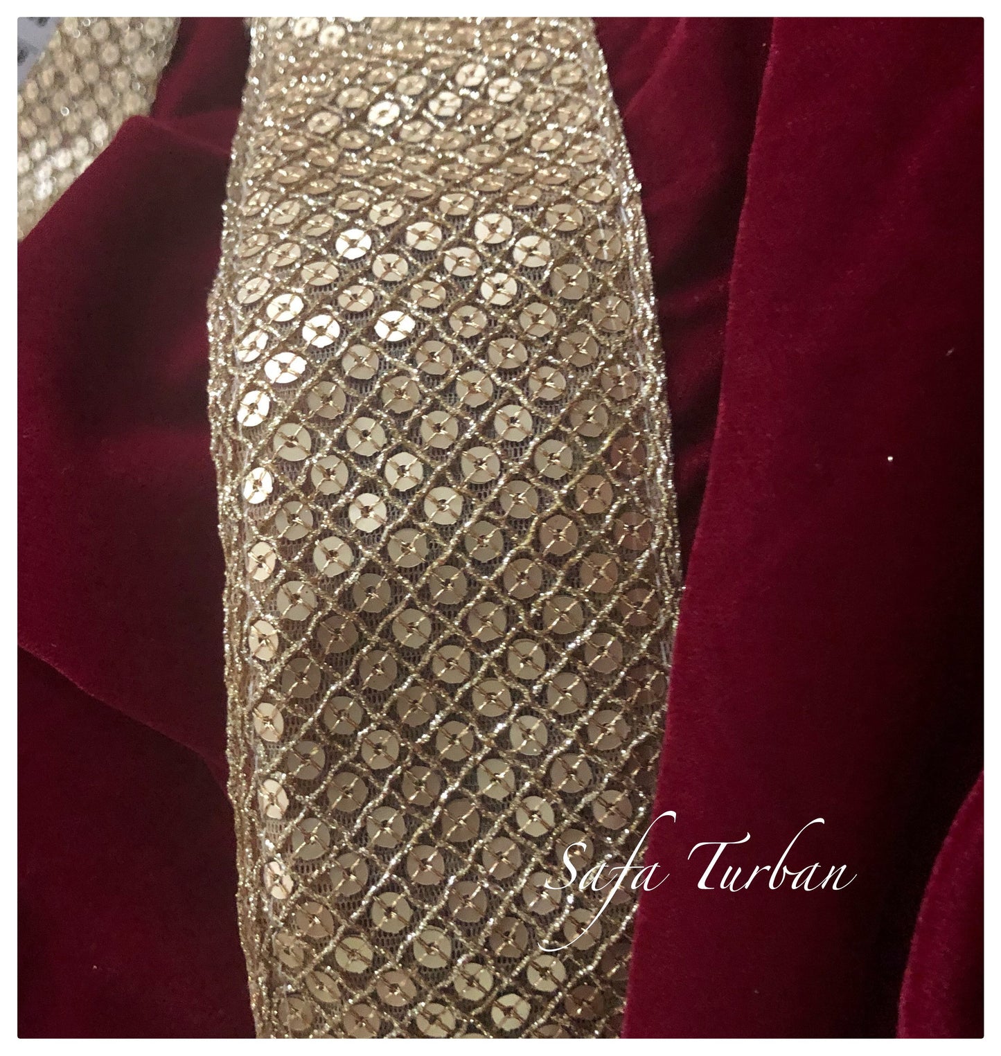 Indian Wedding- Velvet Sherwani Shawl for Groom (Dark Maroon)