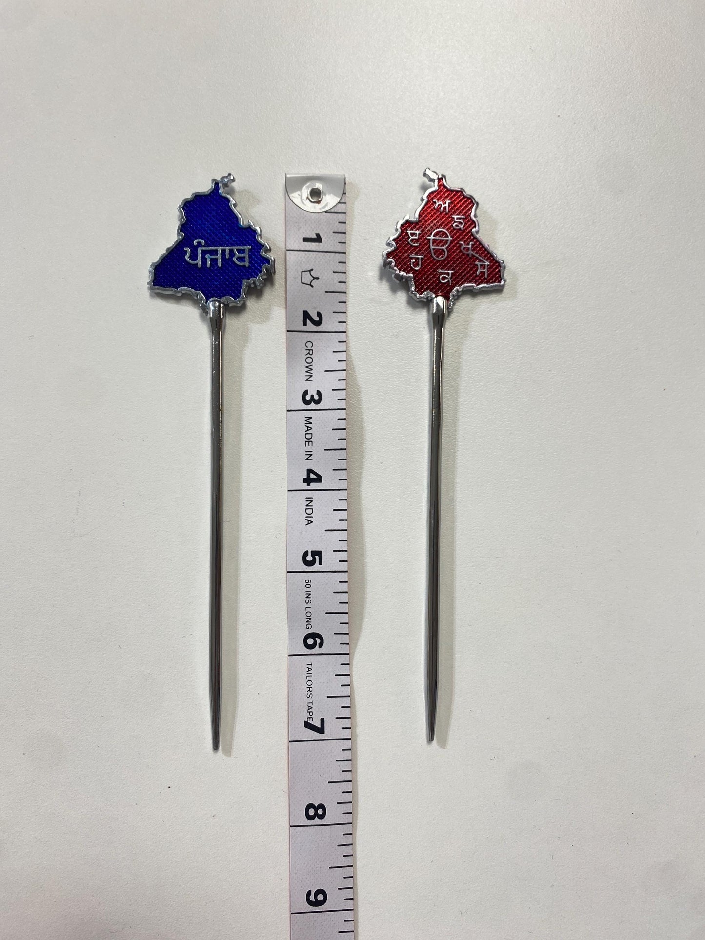 Punjab/ Gurmukhi Sikh Baaj/Salai and Pagg Pin for Turban/Patka/Dumala