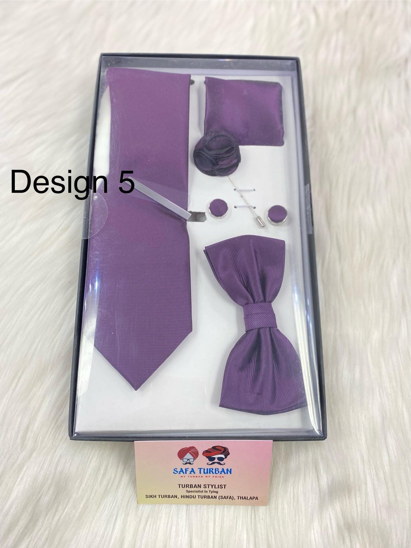 Silk Tie Set for Men - Tie Pocket Square Cufflinks Clip Set Tie lapel