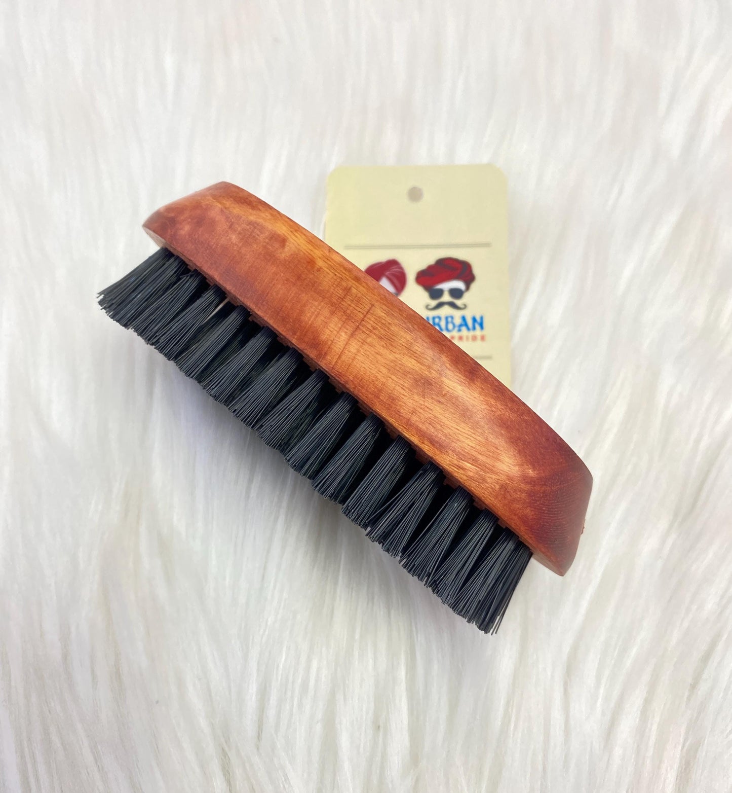 Wood Brush-Wood Colour (Brown) II For Beard| Non-static | Eco-Friendly