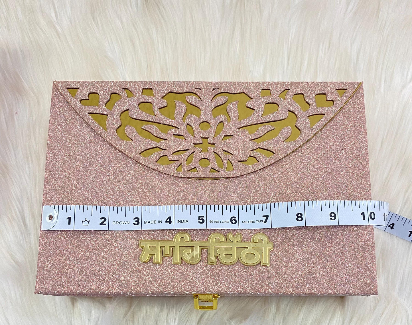Wedding Invitation- Designer Musical Lagan Patrika/Shahi Chitthi for Marriage Invitation and Sagan in Hindi and Punjabi (Set of 1)