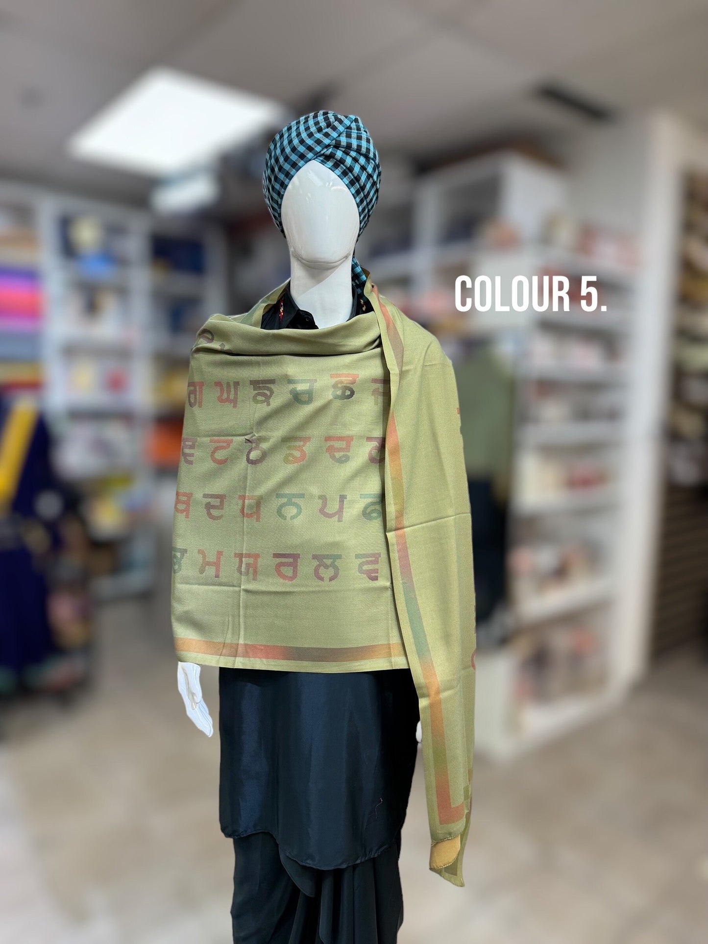 Urra Airra Gurmukhi/Punjab Map/Punjabi alphabet/Men-women punjabi stole/lohi/shawl.