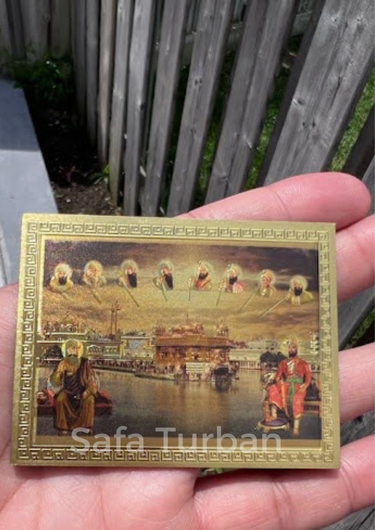 Sikh Golden Temple Fridge Magnet Souvenir- Souvenir-Golden Temple and 10 Sikh Guru Sahib Ji