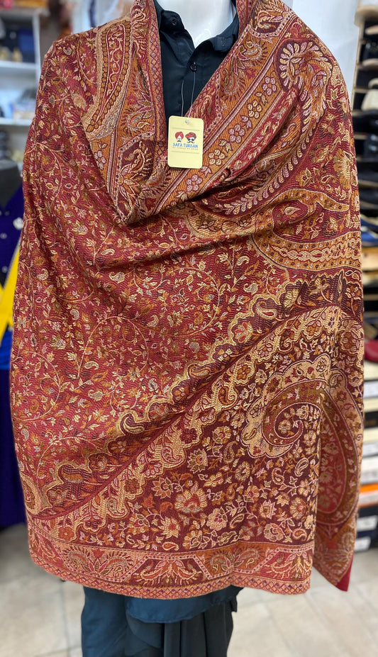 Unisex Pashmina Shawl/ Pashmina Stole Dupatta, Multicolour woolen Shawl