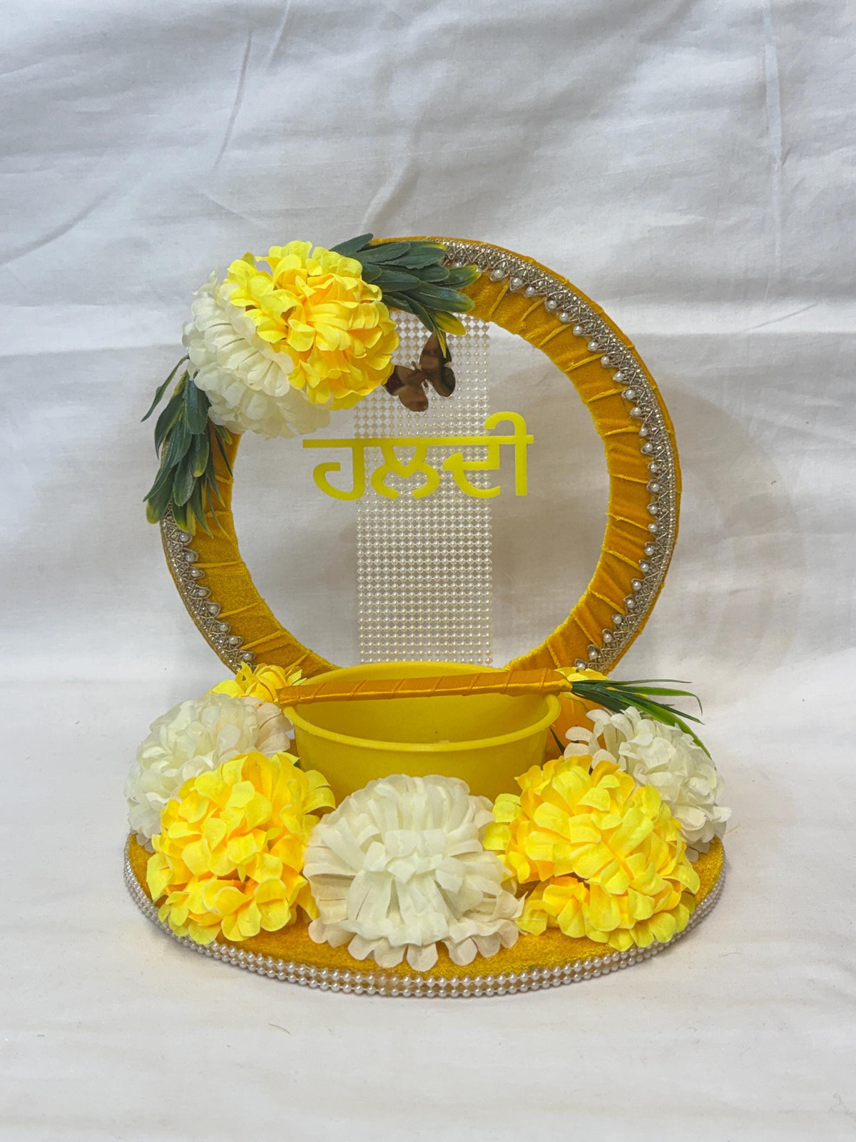 Wedding Accessories- Bride/Groom Mayian/ Haldi/ Maiyan/ Vatna Ceremony-Decorative  Wooden board and  Bowl