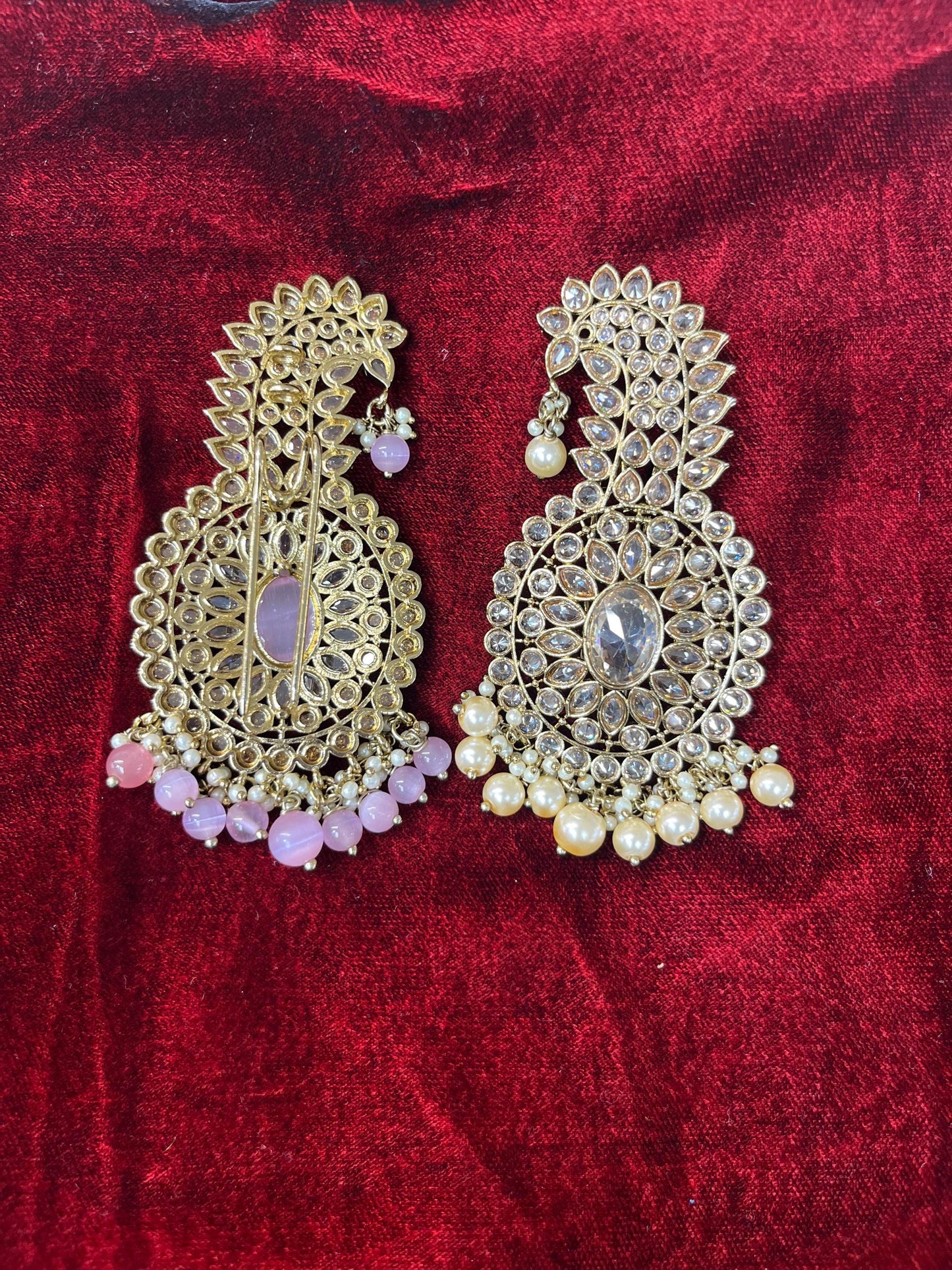 Indian Groom Wedding Accessories- Kundan  stone Kalangi/Kalgi for Men's Safa/Groom Pagdi