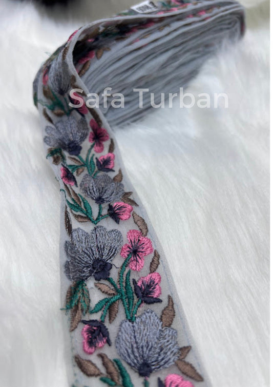 Highlight Border Lace for Dresses, Sarees, Lehenga, Suits, Blouses, Dupatta, Chunri, and Craft (1.80" wide)