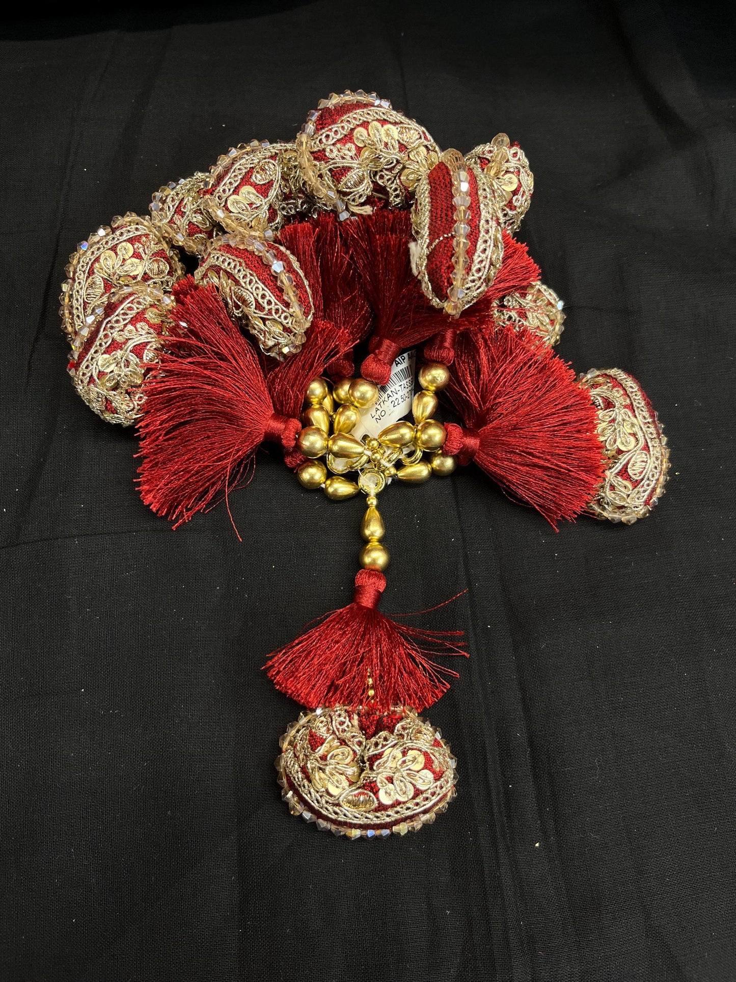 Fashion Handmade Latkan, Stylish Heavy Long for Lehenga, Chunni Border, Hanging Latkan for Lehenga, Handmade Pillow Shaped latkan