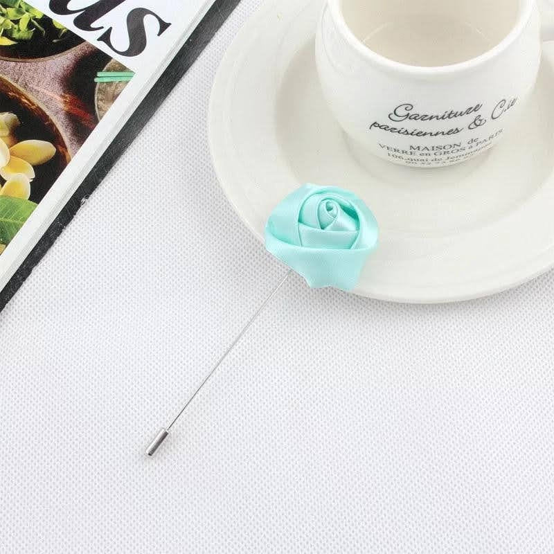 Men- Wedding Groom and Groom's men Boutonniere Pins (Silk Flowers Roses)/ Suit Accessories